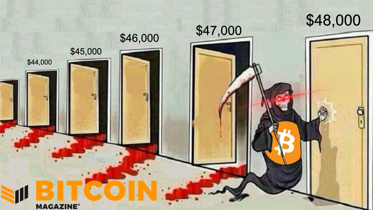 BitcoinMagazine's tweet photo. $48,000 is the next victim. #Bitcoin https://t.co/OPtZ4GouRN