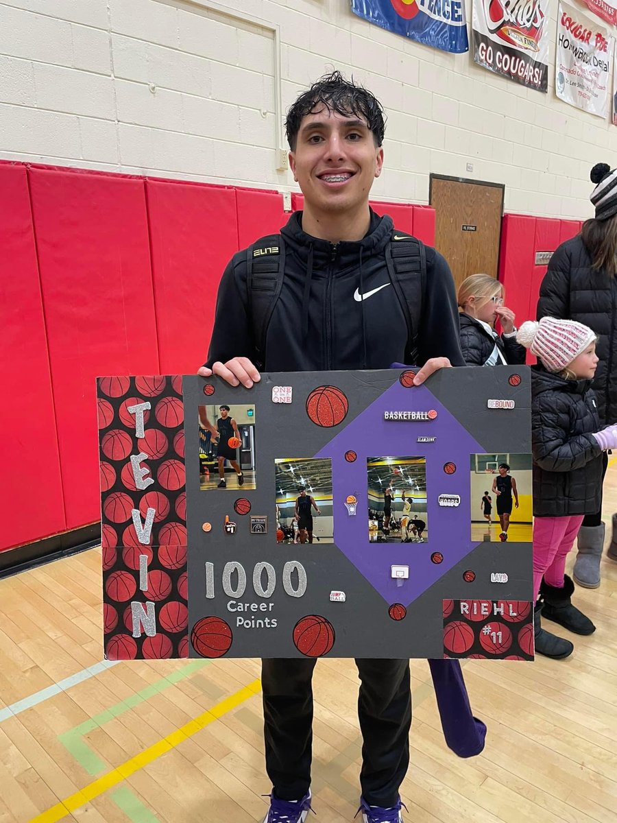 CORisingStars1's tweet photo. Congrats @Tevin_Riehl for reaching 1,000 point mark. Always been hardest worker in the gym. 3 sport athlete, led Mesa to 5a state title, holds interception record at Mesa Ridge and a great shortstop!!  Amazing young man!! https://t.co/aCavTlP7tt
