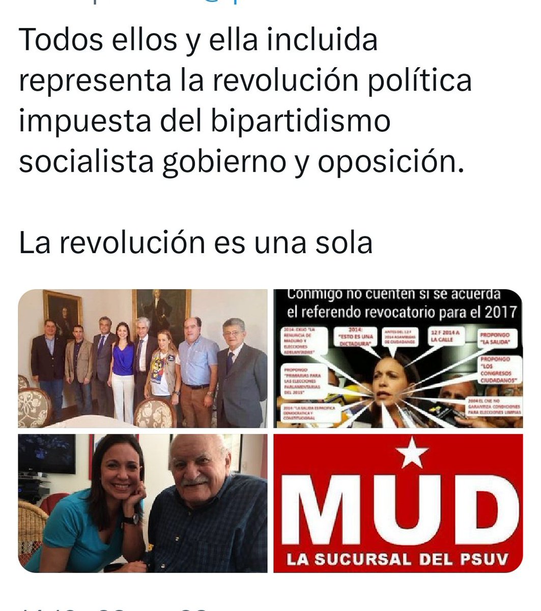 RESISTENAC2013's tweet photo. @angeltauro132 @MariaCorinaYA La moderna revolución socialista es una sola @Noelleal https://t.co/gNfP7V73Dy
