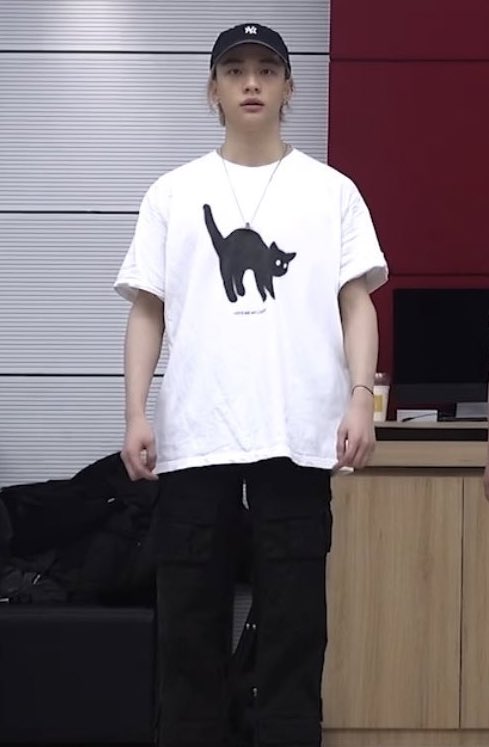 ヒョンジン着てる猫ちゃんのTシャツかわいすぎてポチった😆 CHUCK