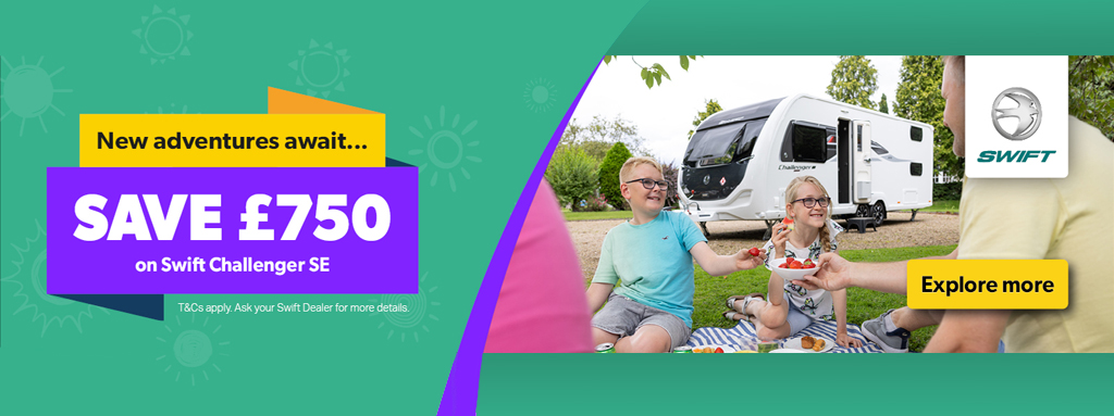 New Year, New Offers!
Available until the 31st January, massive savings are available on Swift's 2024 tourers!
Find details of all models available on our website here... halleycaravans.co.uk
And don't forget, we have many new 2023 discounted Swift models in stock, right NOW!