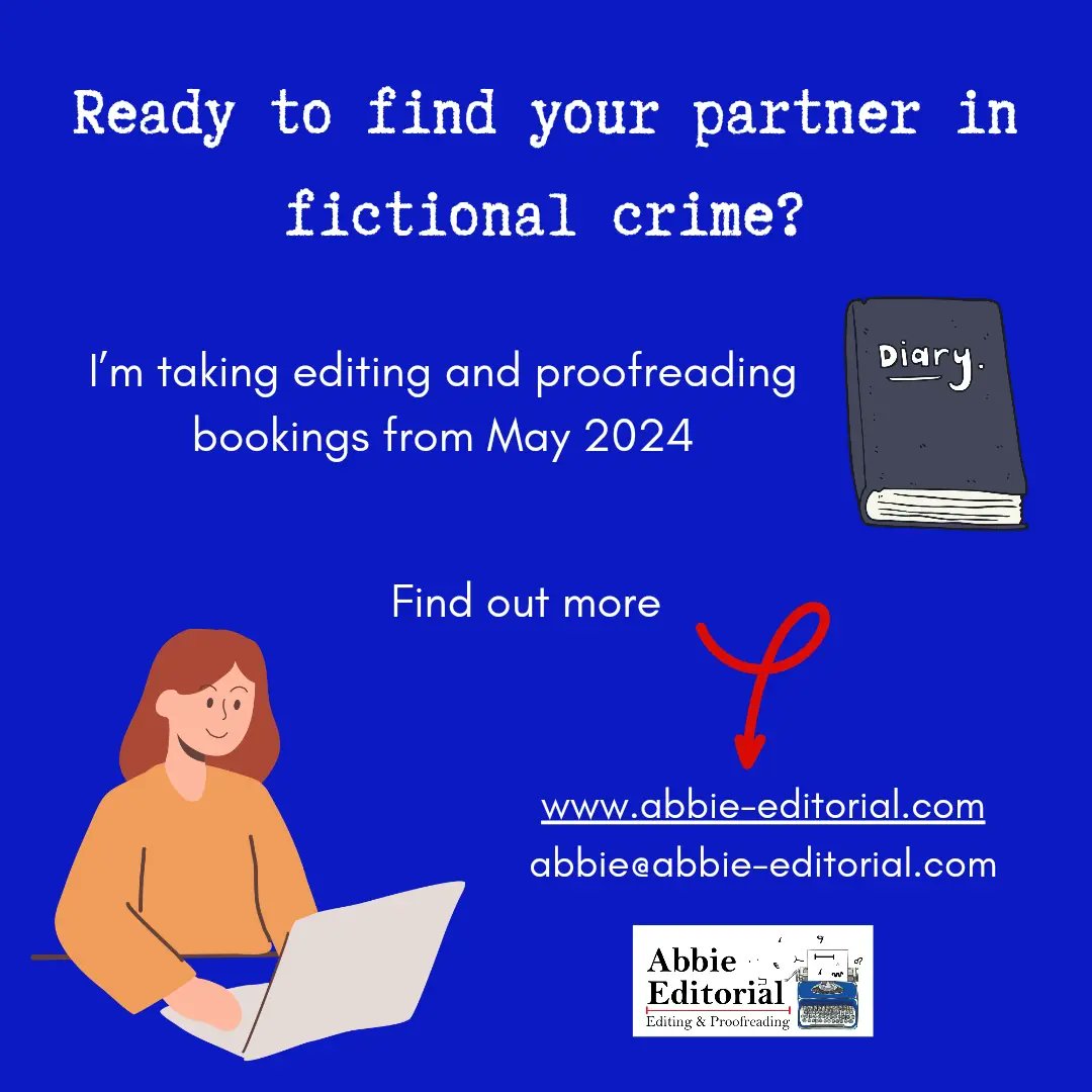 AbbieEditorial's tweet photo. Time for some cringey self-promo. If you're wanting to get your manuscript into shape for publication in 2024, look no further!
Qualifed. Experienced. Kind. Fair and transparent pricing.
I'm taking bookings from May 2024.
 Website ⬇️ 
https://t.co/zCSiA0fwrr 

#WritingCommmunity https://t.co/vN7L5YpvJa
