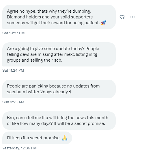 sacabamfun's tweet photo. Memes are for everyone, even those who do not hold $SCB.

But Alpha will only be for $SCB holders, with at least 10B $SCB. 

If you don't have enough 10B $SCB, try to make friends with those who have. 

Lounge for Elite Fish soon. https://t.co/KU7tcl5D15