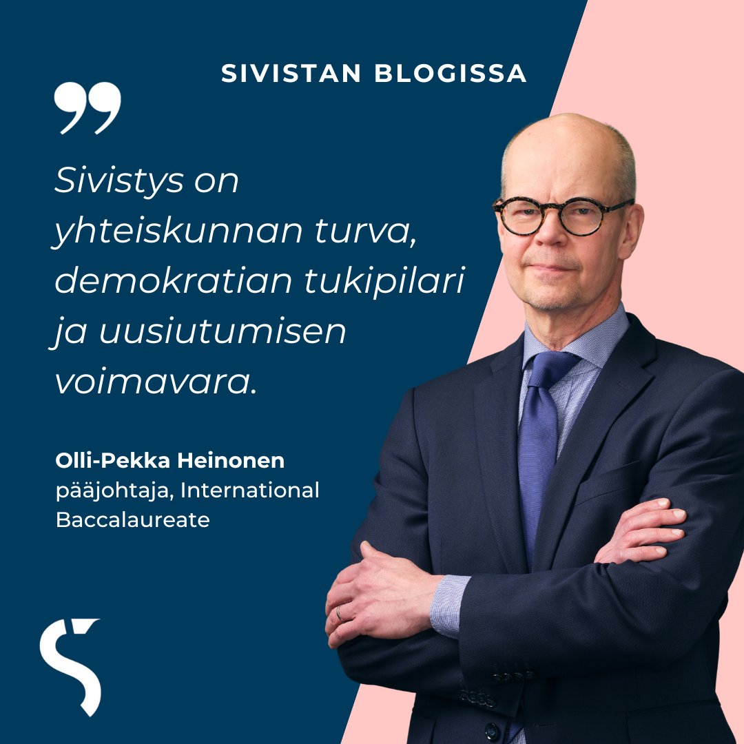 Vuonna 2024 vietämme @okmfi asettamaa Sivistyksen teemavuotta! 📚Sivistan teemavuoden avaa @Heino1Olli blogi, jossa tutkitaan sivistyksen identiteettiä.

Lue blogi täältä: sivista.fi/blogi/olli-pek…

#sivistys2024 #bildning2024