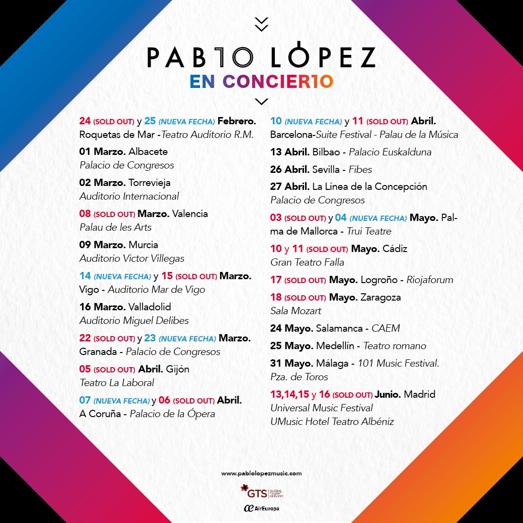PabloLopezMusic's tweet photo. Esto es una locura…. 1️⃣0️⃣
🎫 https://t.co/m2GBT0rjia https://t.co/3nzoU4c4he