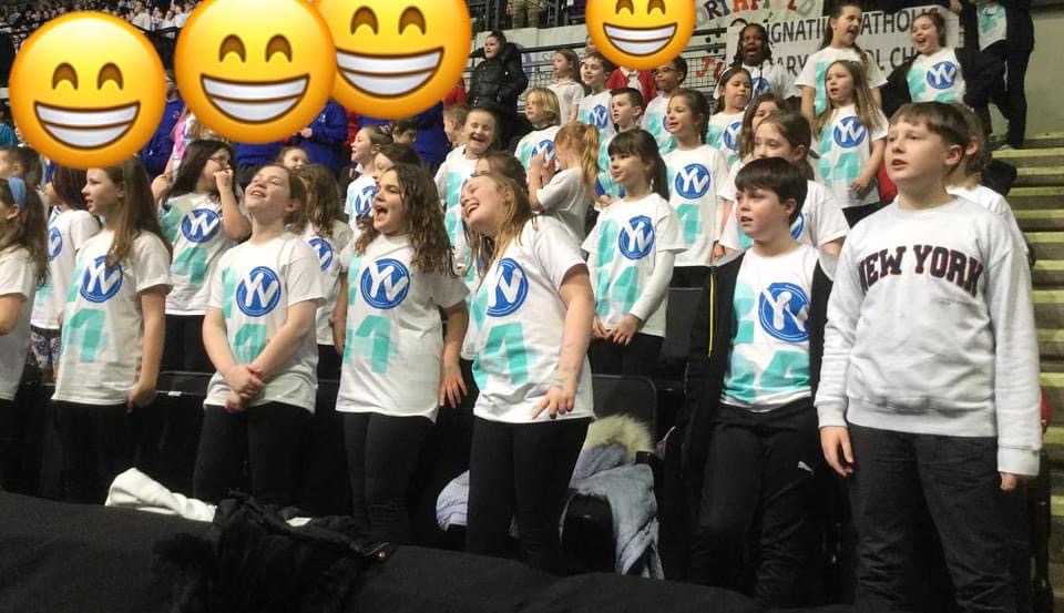 The warm up for Young Voices are underway! #youngvoices24  #choir #singing