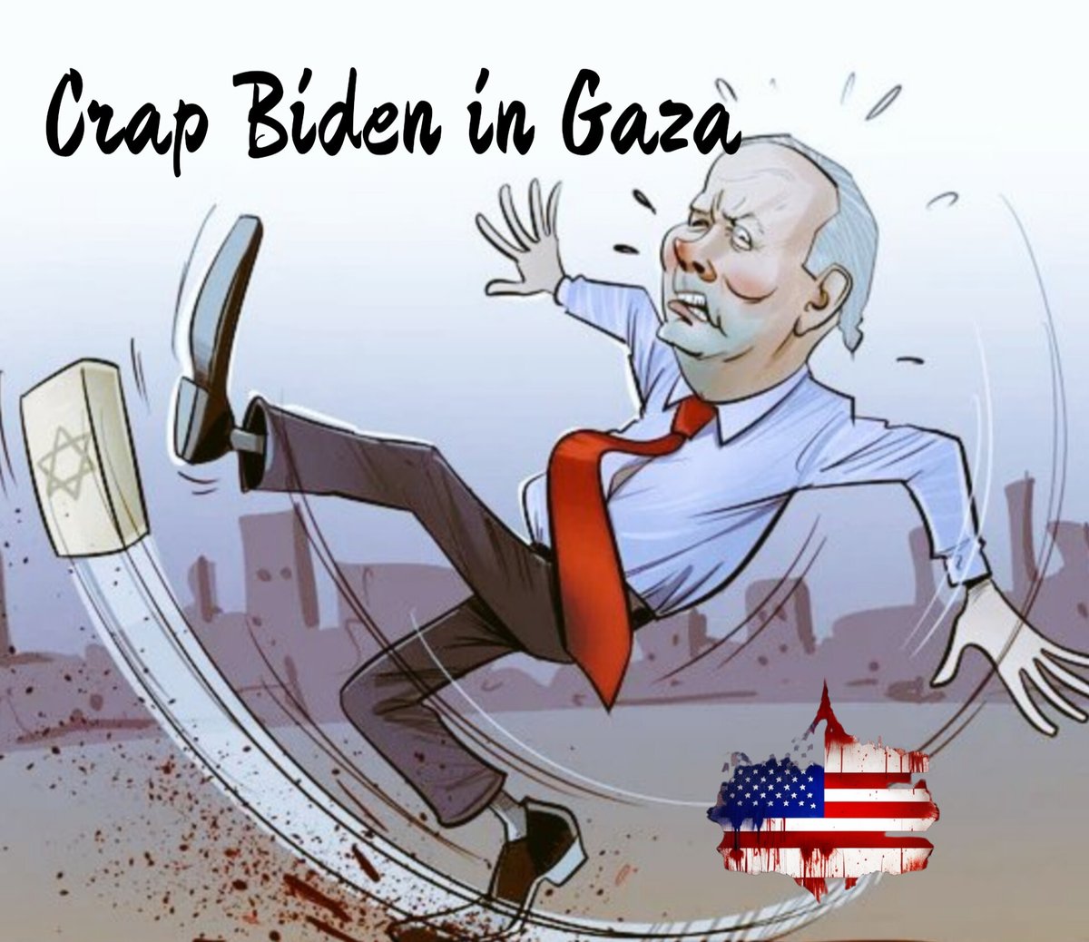 An accomplice in the genocide in Gaza and prevents stopping the killing until it drowns in the blood of children andWaits forEnzi to become president again This is stupidity andStupidity this is your end and go back to yourHouse. 
Clean your hands of blood 
#Freedom_for_Palestine