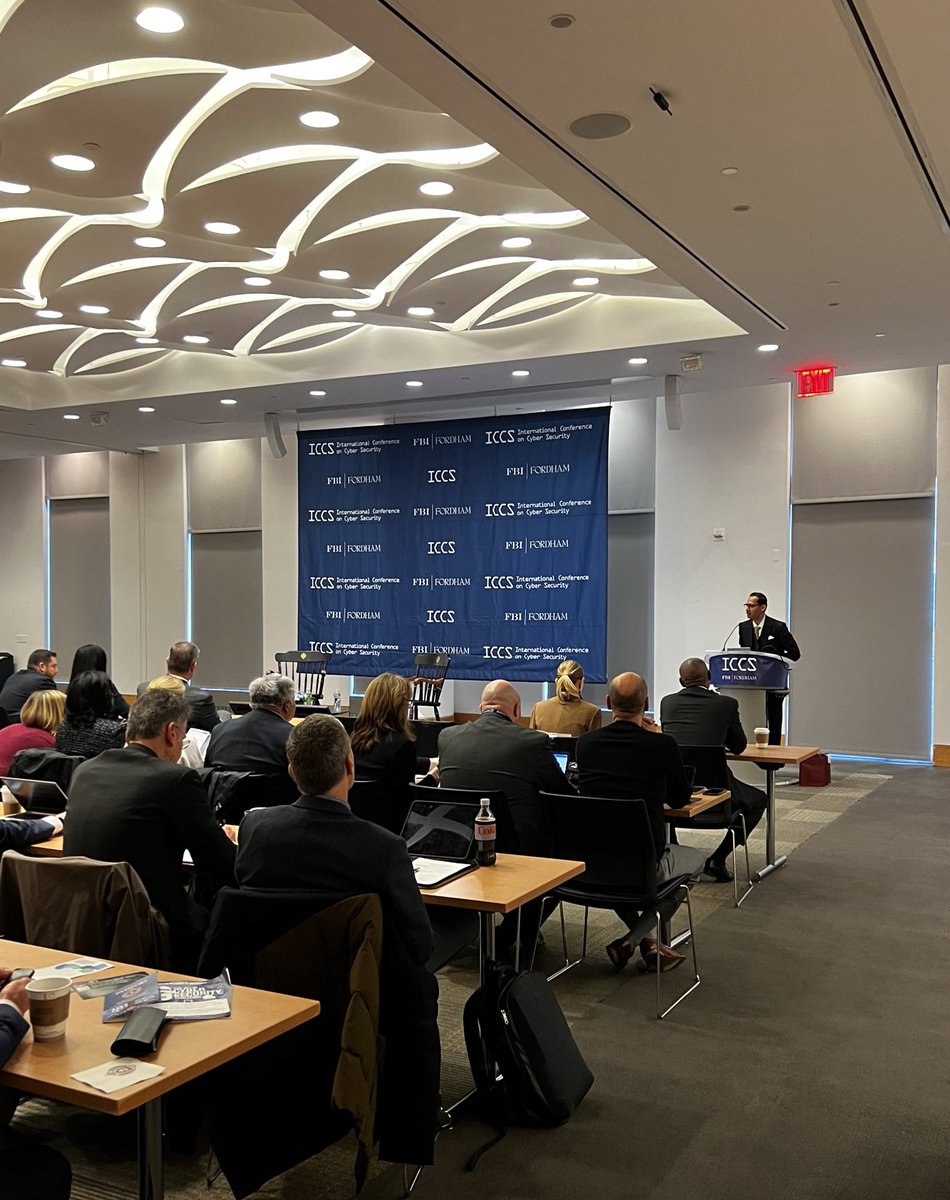 ICCS (@iccsny) on Twitter photo The 10th International Conference on Cyber Security is in full swing! James Smith, Assistant Director in Charge of <a href="/NewYorkFBI/">FBI New York</a>, opened the conference: “I promise you, the bad guys will never stop innovating. Neither should we,” said Smith.
#ICCS2024 The 10th International Conference on Cyber Security is in full swing! James Smith, Assistant Director in Charge of <a href="/NewYorkFBI/">FBI New York</a>, opened the conference: “I promise you, the bad guys will never stop innovating. Neither should we,” said Smith.
#ICCS2024