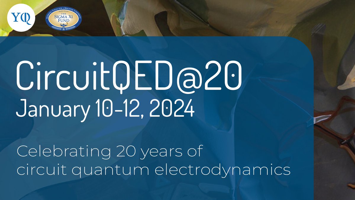 We are delighted to host the 20-year celebration of circuit quantum electrodynamics marked by the publications in 2004 of two cQED publications in Nature and PhysRevA. We will receive 317 attendees from all over the world for this 3-day conference. quantuminstitute.yale.edu/news/circuitqe…
