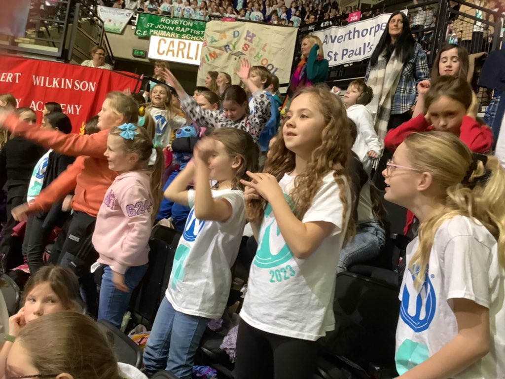 robwilkprimary's tweet photo. We have arrived @YVconcerts and are rehearsing ready for tonight! Lots of very excited children here! #RWPAmusic @eboractrust https://t.co/ERDZuFwENn