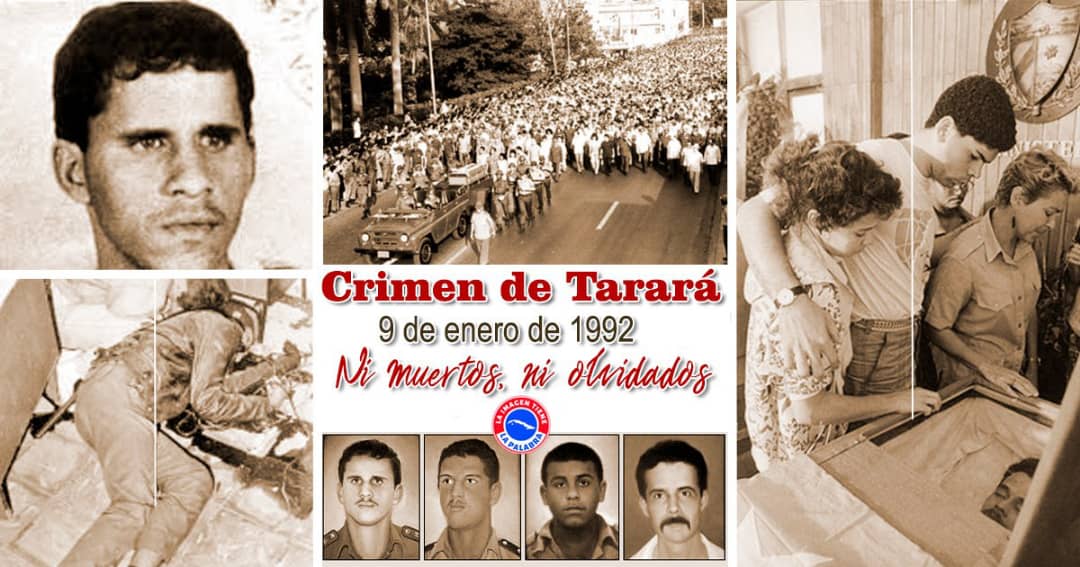 El 9 de enero de 1992 fueron salvajemente asesinados 3 jóvenes que custodiaban la base náutica de Tarará. Otro, Rolando Pérez Quintosa, murió a consecuencia de las heridas semanas después. #TenemosMemoria
