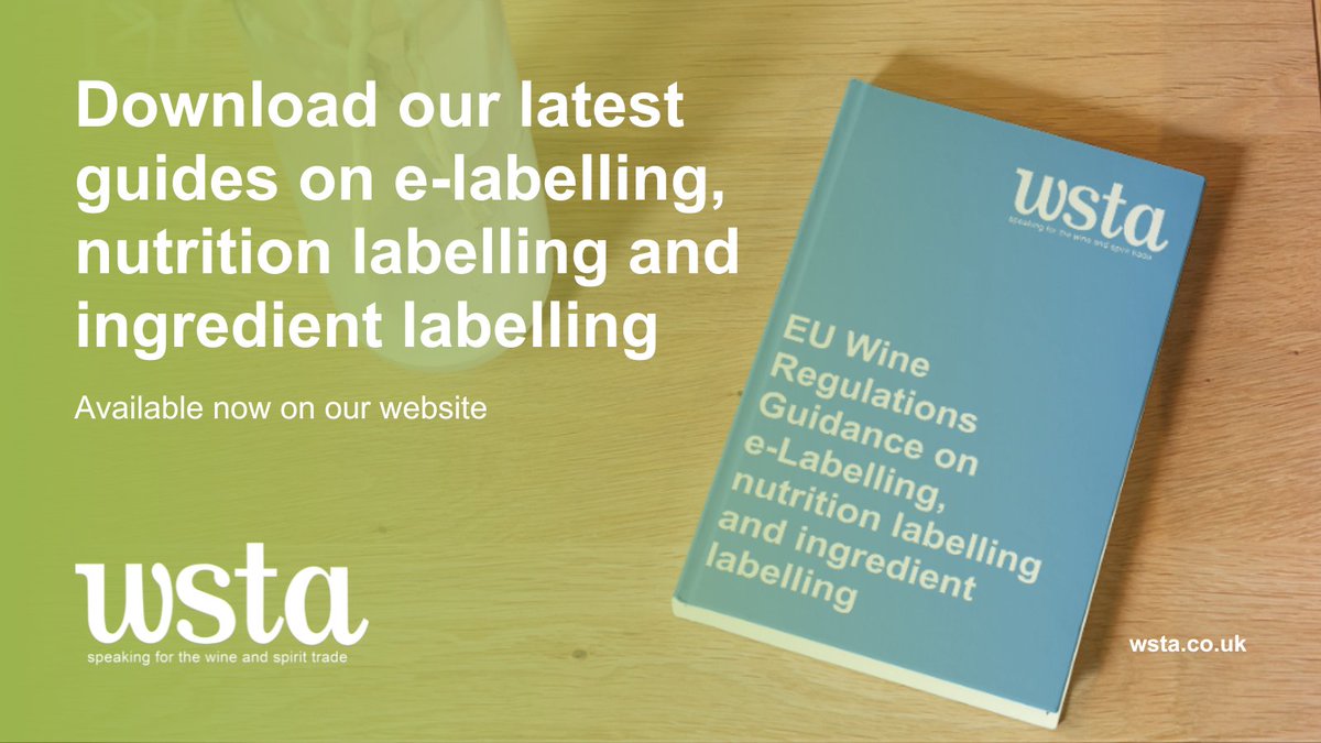 wstauk's tweet photo. The following #guides are available for members on our website.
๐ EU Wine Regulations Guidance on e-Labelling
๐ EU Wine Regulations Guidance on #NutritionLabelling
๐ EU Wine Regulations Guidance on #Ingredientlabelling
https://t.co/yYYx4PiJbV
#WSTA #WineAndSpirits https://t.co/msTXbEPWKN