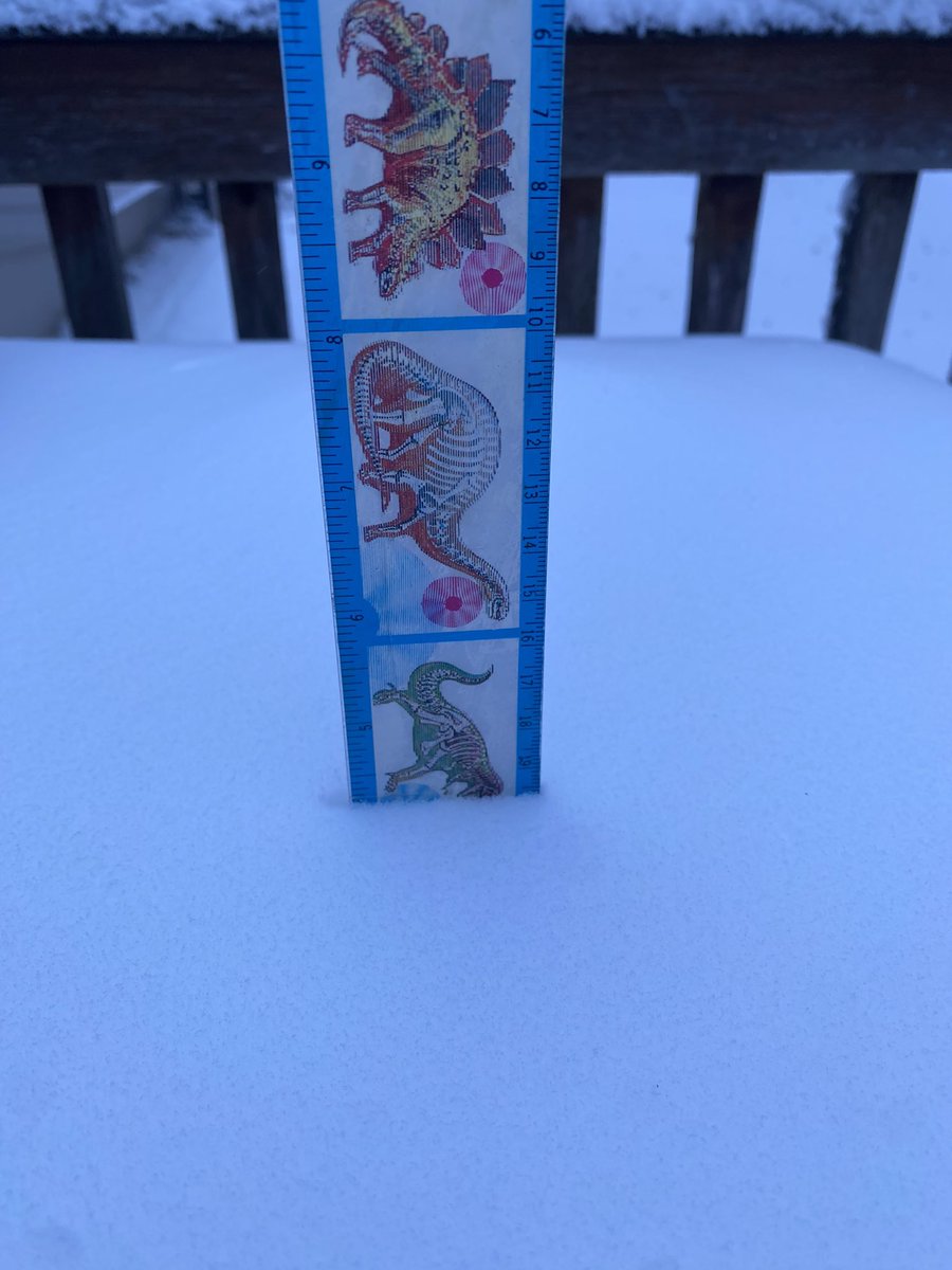 TCUHusker's tweet photo. I slacked yesterday but braved the cold for 5 seconds to get an office #DinoRuler measurement! About 4.25 in near 144th &amp; Blondo @SeanEversonKETV @CaitlinHarveyWX @BillRandbyKETV @KETVstormteam https://t.co/8UOaRCuwur
