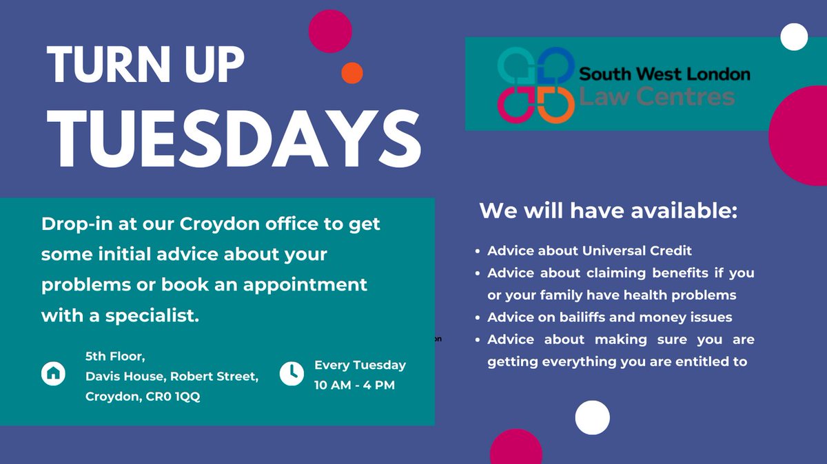 Today, we have drop-in appointments all day! Please help us spread the word and get our community to take advantage of this service!