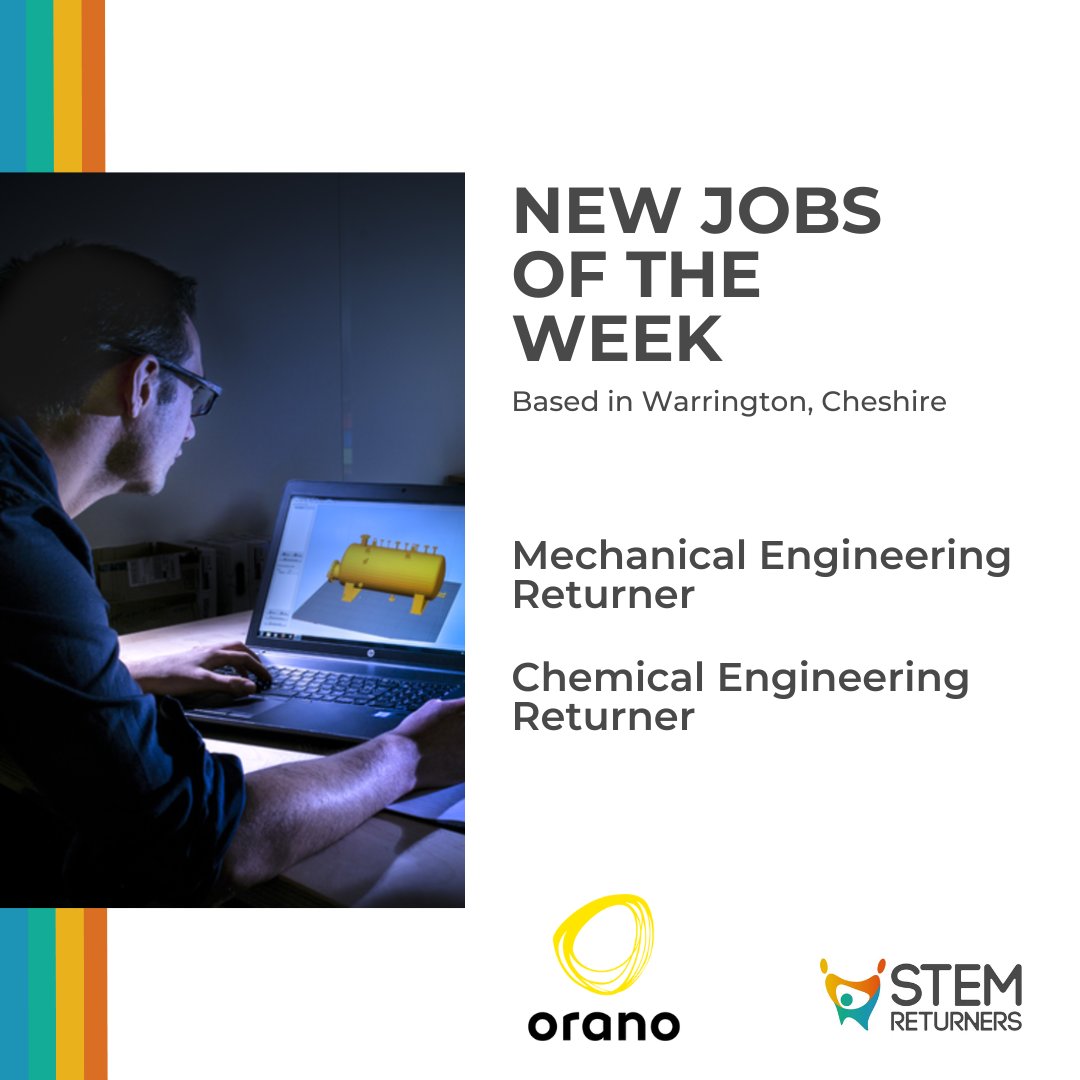 ReturntoSTEM's tweet photo. Jobs of the Week - #Orano
Are you a Mechanical or Chemical Engineer who has had a career break and is looking to return to industry?
Visit STEM Returners opportunities with Orano here, https://t.co/8mqLFm5zYp
#STEMReturners #oranolimited #MechanicalEngineer #ChemicalEngineer https://t.co/aePgSPJ8d8