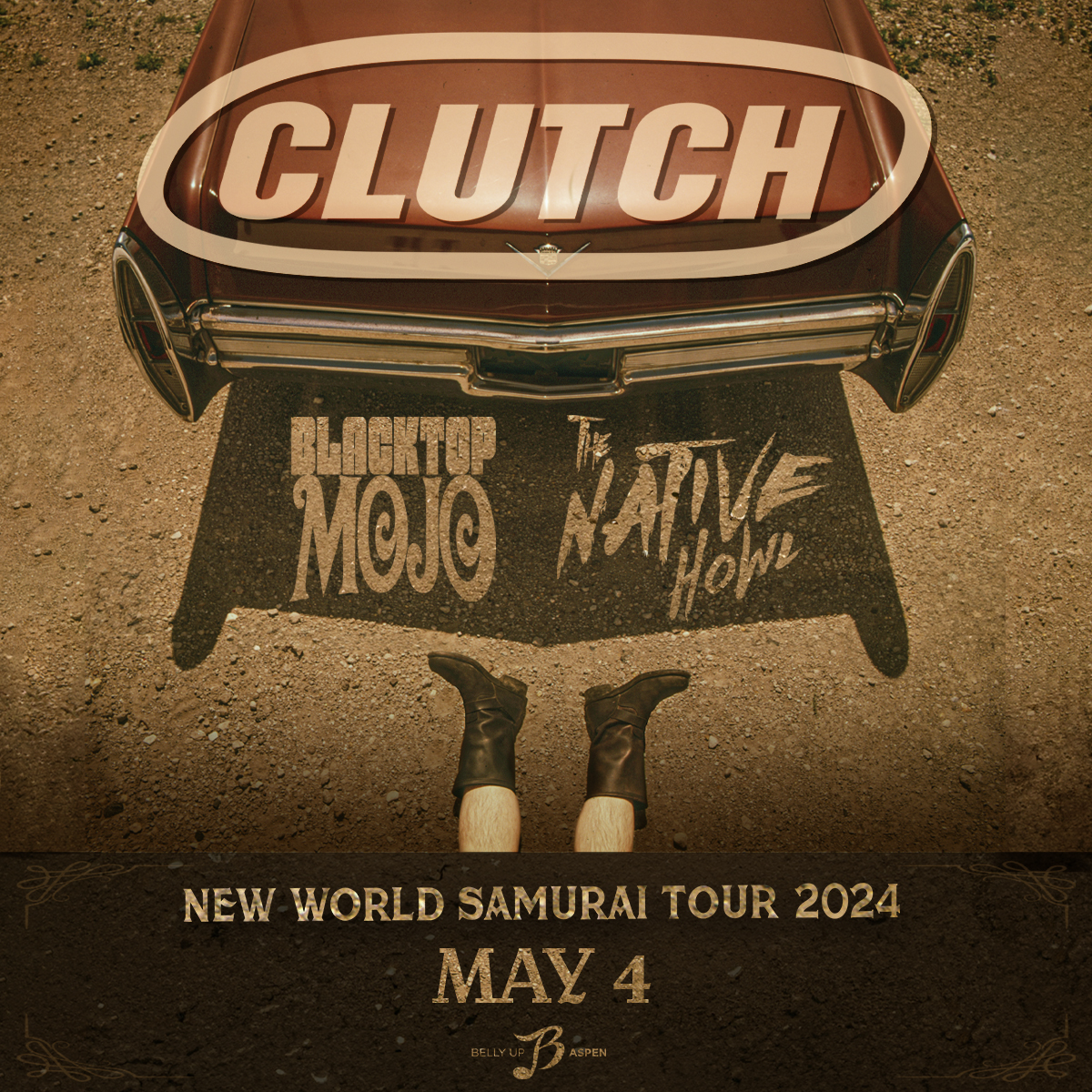 Blues-influenced modern rock outfit @ClutchOfficial debuts 5/4! Presale starts Thu, 1/11 @ 11am MT. Sign up by 8:30am MT on 1/11 to receive the presale code: bit.ly/3MSARpt