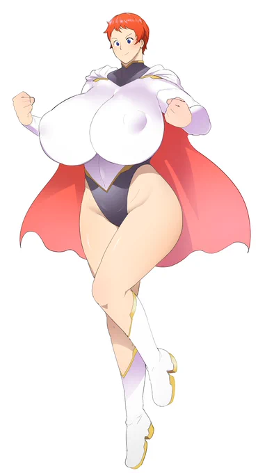 年賀絵の前にスーパーヒロインの絵ができたぞ どうなってる 