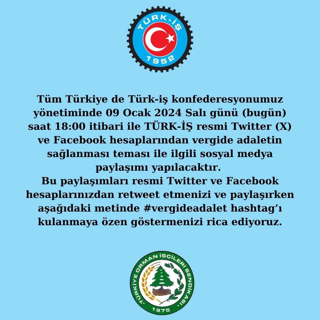 tormanissen's tweet photo. AZ KAZANANDAN AZ, ÇOK KAZANANDAN ÇOK VERGİ ALINSIN!
#vergideadalet!
Türkiye’de TÜRK-İŞ Var...
@turkiskonf https://t.co/ttZDu68q93