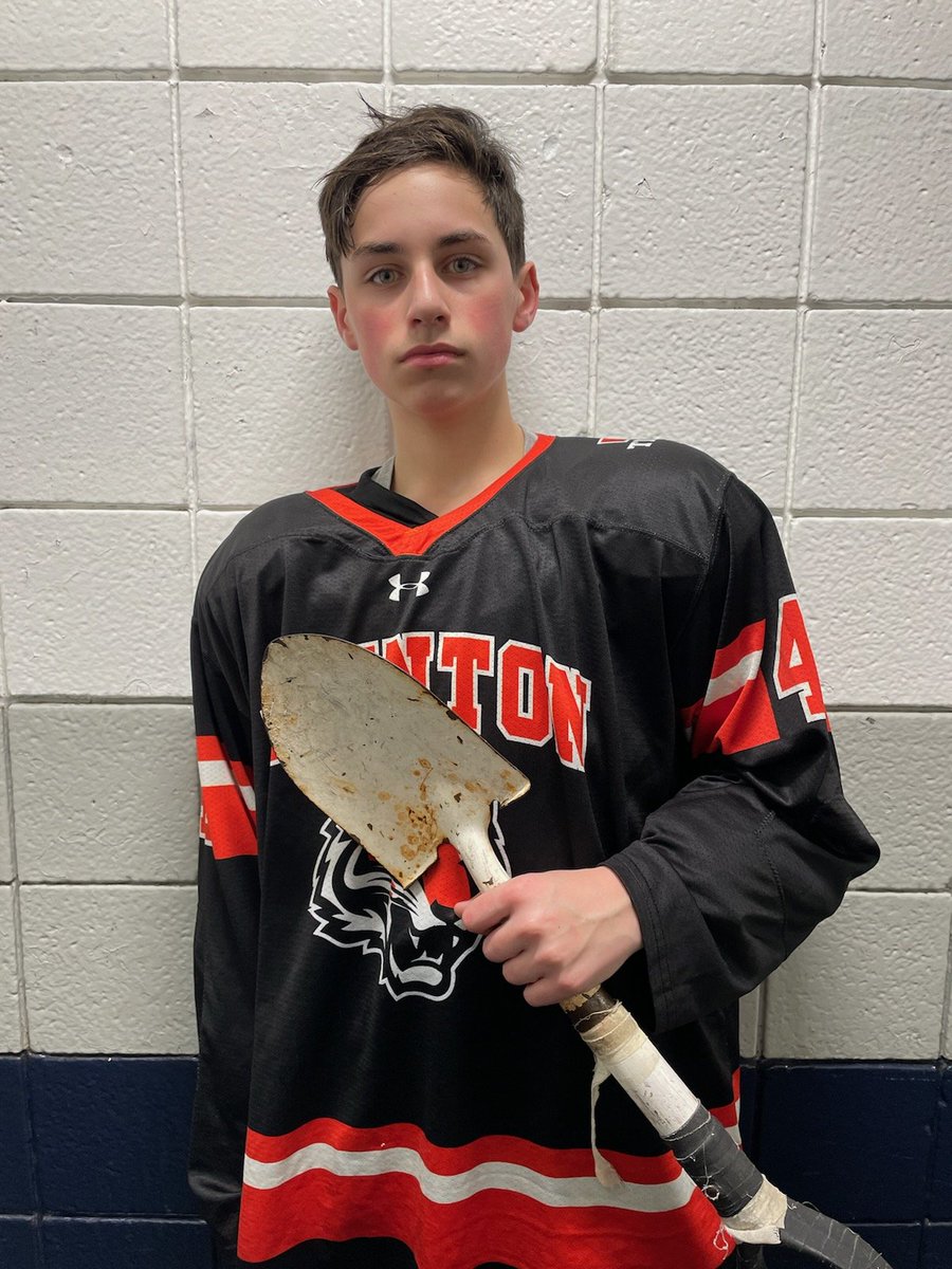 Austin Burch earned the shovel in JV Win over Stoughton (on 12/28) leading the way with Two goals on defense!

#DiggingDeep #TauntonHockey