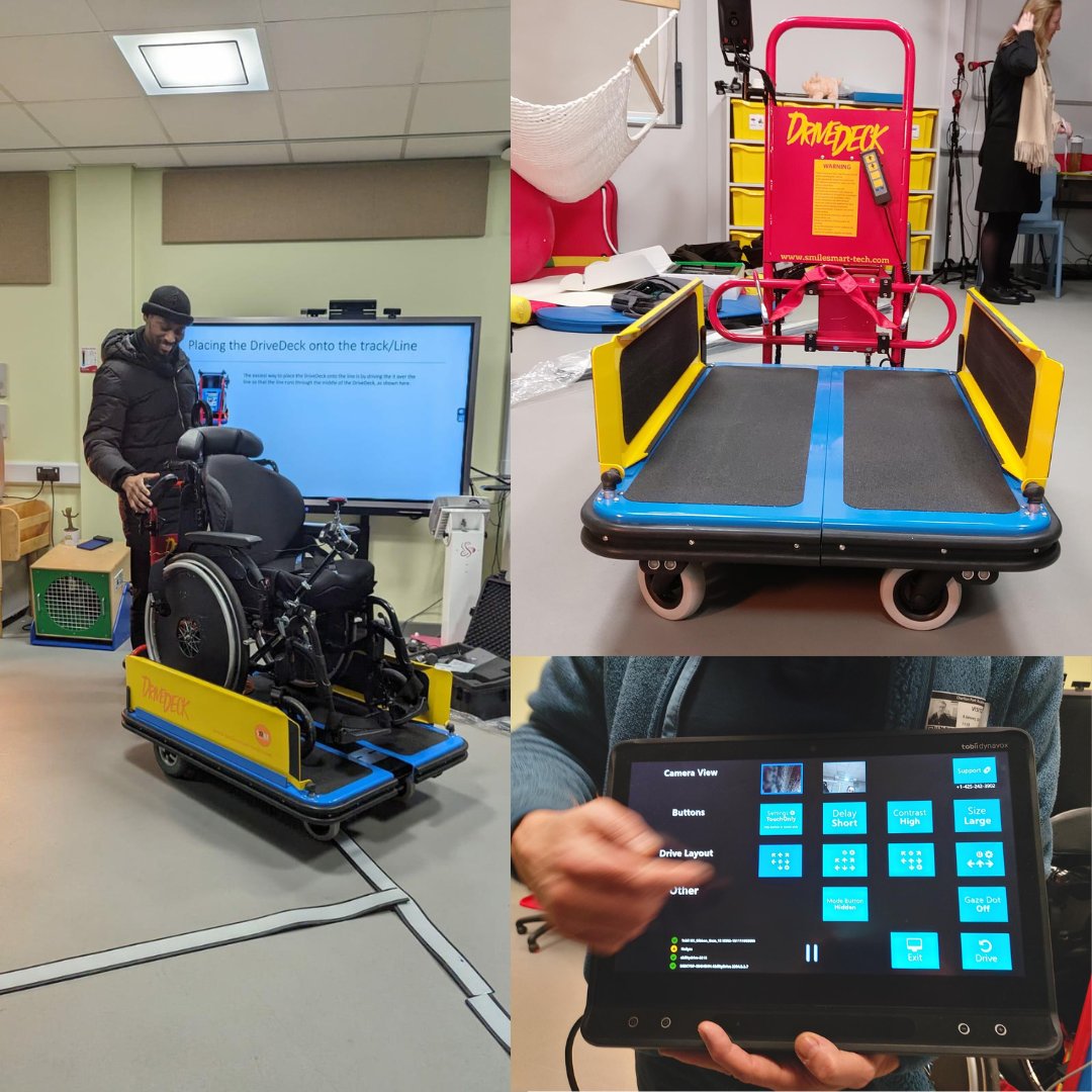 CENMAC's tweet photo. Today we had a great training session with @SMILESmarttech #drivedeck and @rahanalife ability drive. We can't wait to see some of our #eyegaze users try it very soon! #assistivetechnology #abilitydrive #wheelchair #powerchairs #ssspowerchairs https://t.co/NfGiqRyaEQ