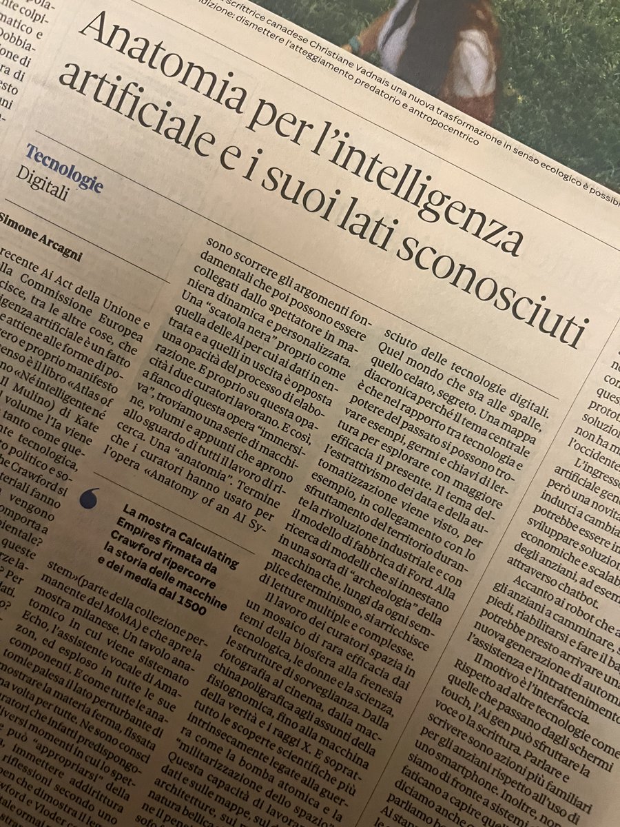 simone arcagni (@simone_arcagni) on Twitter photo Su <a href="/sole24ore/">IlSole24ORE</a> di domenica qualche mia riflessione a proposito della mostra "Calculating Empires" di <a href="/katecrawford/">Kate Crawford</a> e Vladan Joler (Osservatorio Fondazione Prada): fondazioneprada.org/project/calcul… Su <a href="/sole24ore/">IlSole24ORE</a> di domenica qualche mia riflessione a proposito della mostra "Calculating Empires" di <a href="/katecrawford/">Kate Crawford</a> e Vladan Joler (Osservatorio Fondazione Prada): fondazioneprada.org/project/calcul…