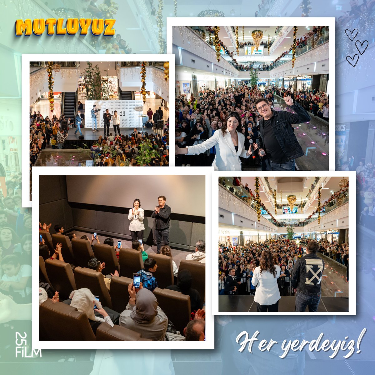 MutluyuzFilm's tweet photo. Her yerde sizlerleyiz 😎

#Mutluyuz şimdi sinemalarda! 🤩
@25FilmTR @ibrahimbuyukak @yasemoz88 https://t.co/XZlv7MKhv9