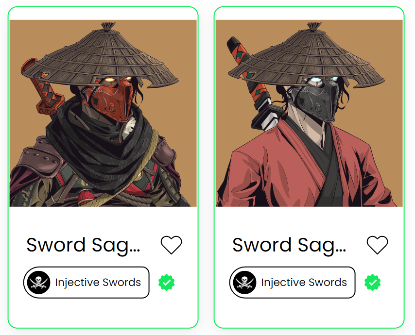 MAX MINTED <a href="/Swordsaga_/">SwordSaga : Warrior Edition</a> @InjectiveSwords ⚔️