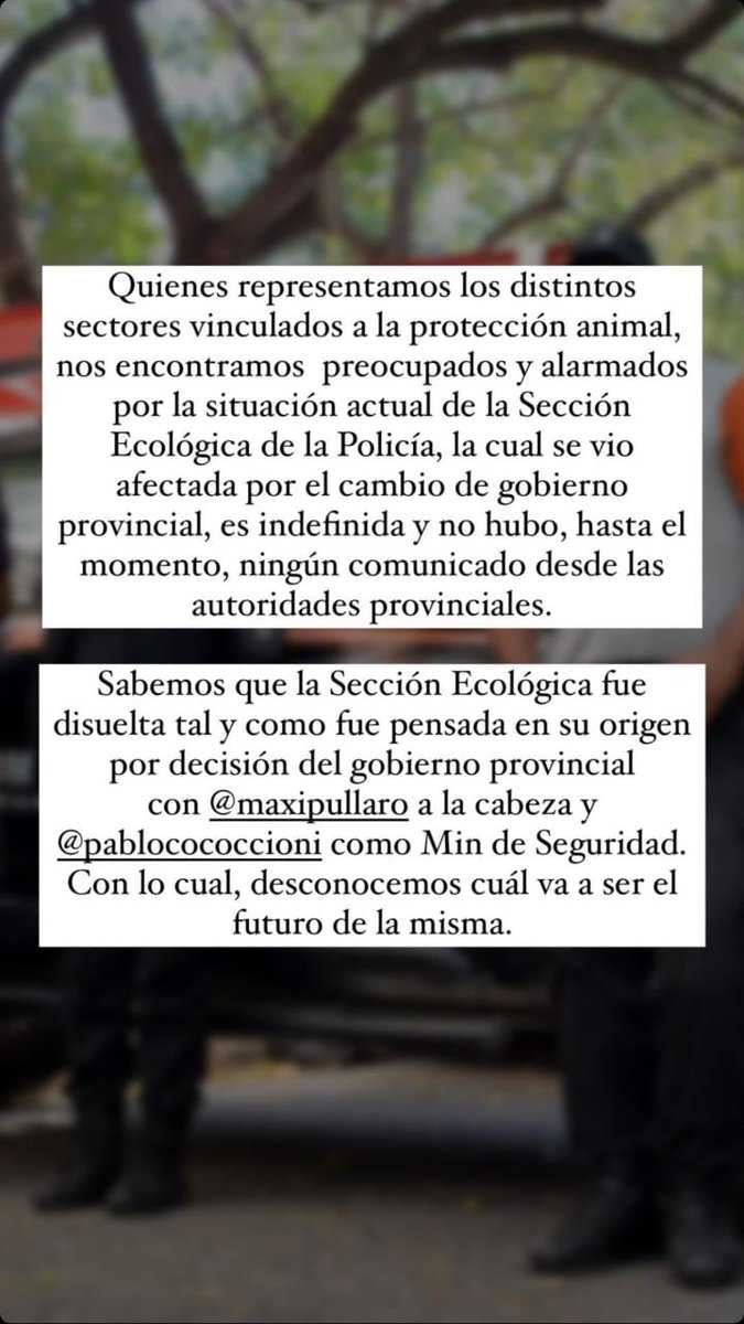 _animalistas's tweet photo. NO A LA DISOLUCIÓN DE LA POLICÍA ECOLÓGICA🚨❌

Acompañanos en esta lucha https://t.co/TyyBjZ0CVG