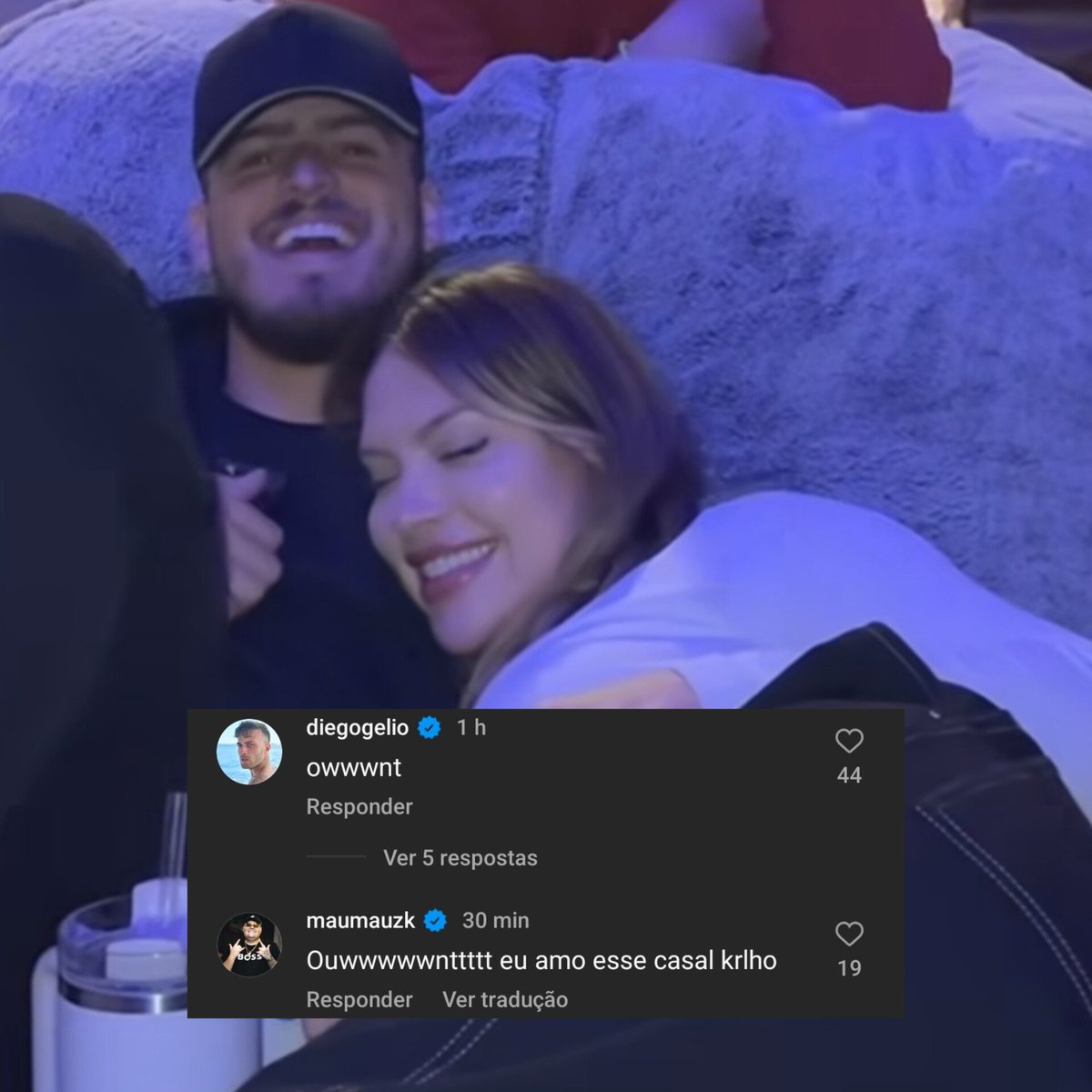 🚨 Maumauzk e Gelio comentaram em  um post que tinha Jonvlogs e Mayara juntos!

👀