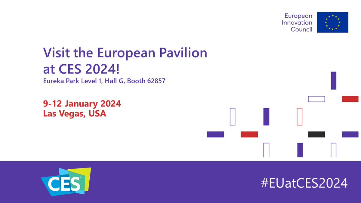 EUeic's tweet photo. European #innovations in the spotlight at #CES2024 in Las Vegas! 🇺🇸🚀

We are opening the European Pavilion today with a ribbon cutting hosted by president and CEO of @CES.

📍 Eureka Park, Booth 62857

Discover the innovators present ➡️ https://t.co/lpTkSbbTZ0

#EUatCES2024 https://t.co/HvPKHUIbnf