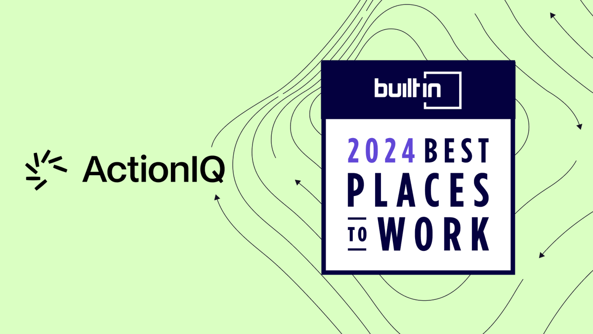 ActionIQinc's tweet image. 🏆 We’re on the list! Excited to share that ActionIQ has been included in @builtin's Best Midsize Places to Work in NYC! See where we ranked here: hubs.li/Q02fPS6l0

#BPTW2024 #2024BuiltInBest #LifeAtAIQ