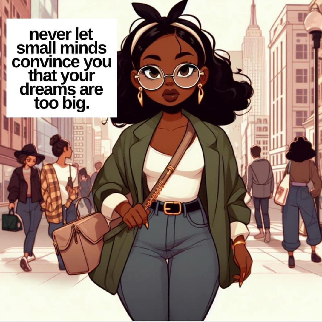 AuthorJoeNBrown's tweet photo. ‘Never let small minds convince you that your dreams are too BIG’. #Motivation #Inspiration https://t.co/QdWDVPmtOS