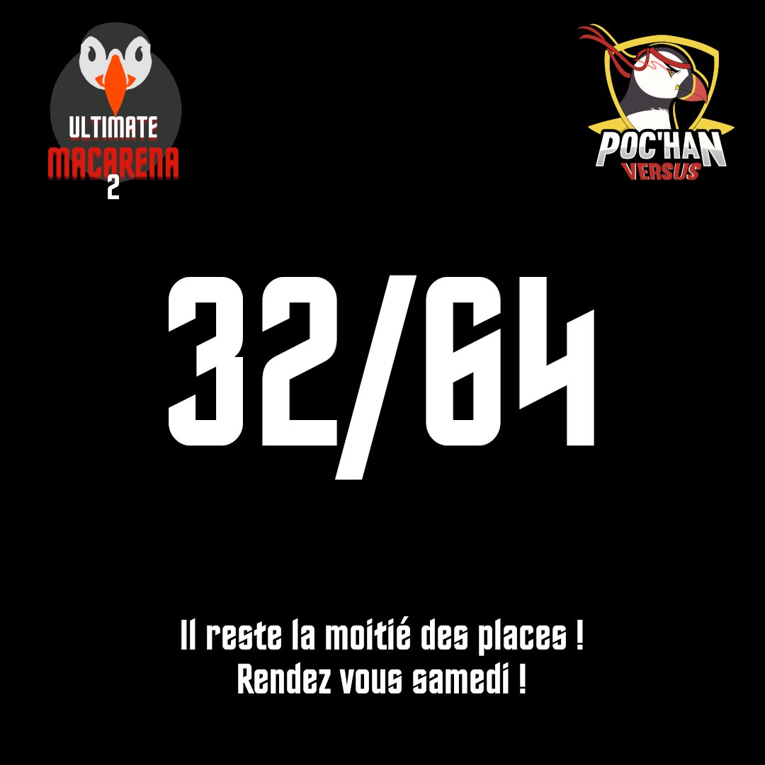 𝗣𝗹𝘂𝘀 𝗾𝘂𝗲 𝟱𝟬% 𝗱𝗲𝘀 𝗽𝗹𝗮𝗰𝗲𝘀 𝗱𝗶𝘀𝗽𝗼𝗻𝗶𝗯𝗹𝗲𝘀 ‼️

Encore 2 jours pour vous inscrire à l'Ultimate Macarena !

Lien en dessous ⏬⏬