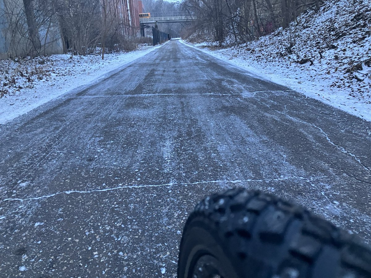 BikinMike_InMSP's tweet image. Played every cyclist’s favorite game this morning. Many thanks to @lowertownbike for making “Will I Slip?”  an easy game with some dope snow tires! I’ve never felt better on two wheels!