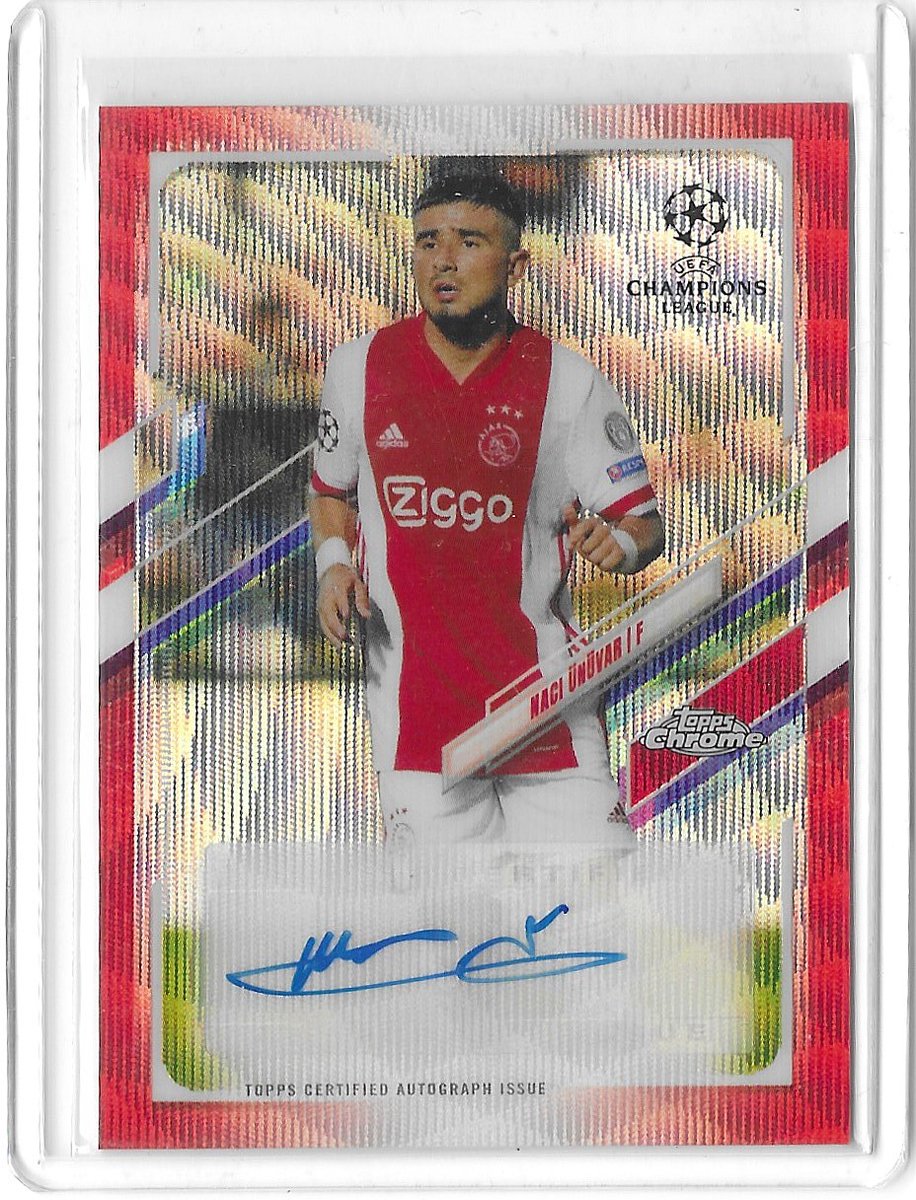 SportsCardHarry's tweet photo. The new top card in my PC. Not a bad mail day from China!

Naci Unuvar - 2020-21 Topps Chrome Red Wave /5 https://t.co/eHRACKz0X6