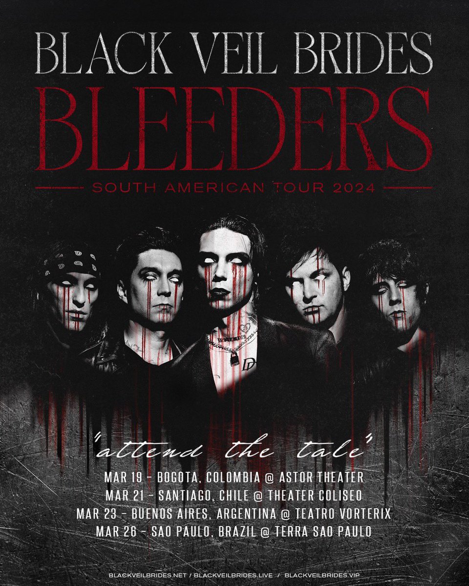 BLEEDERS - SOUTH AMERICAN TOUR 2024