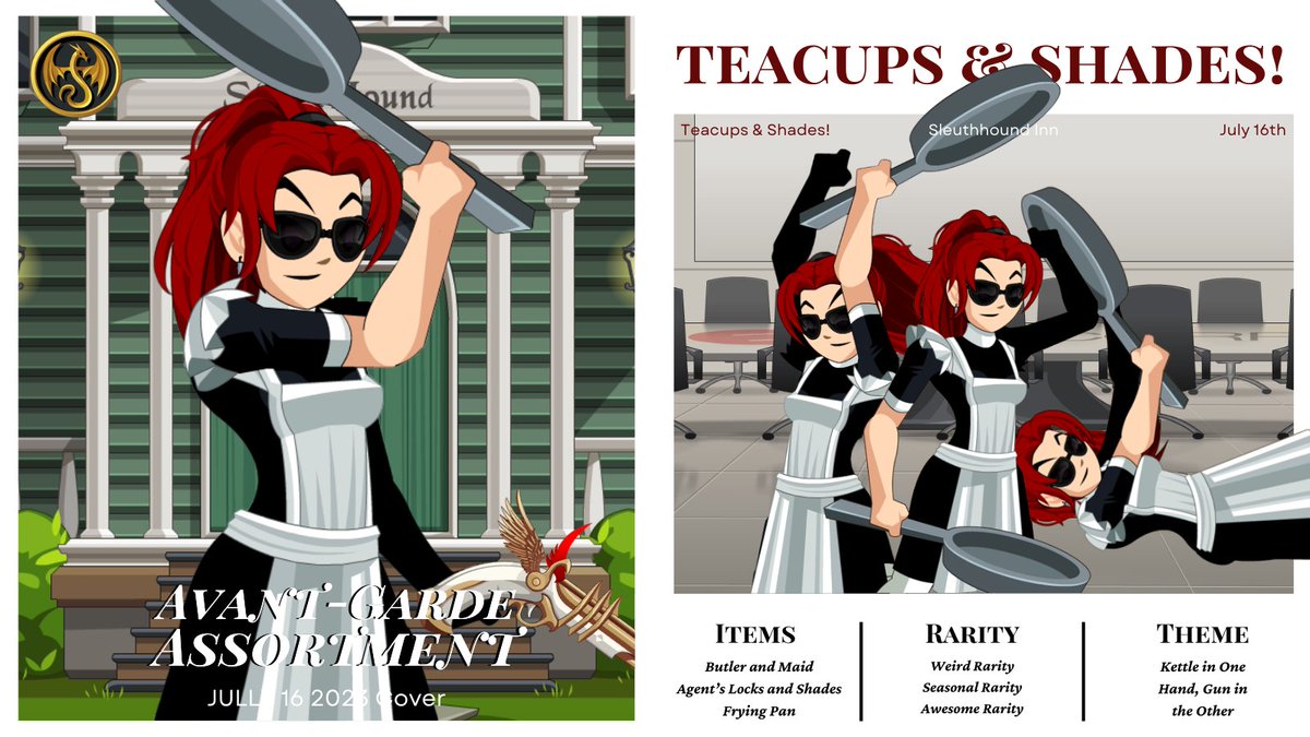 Kana_Unsworthy's tweet photo. Avant-Garde Assortment July 16th Collection: Teacups &amp; Shades!
#AQW
#AQWorlds https://t.co/dOLnkODWtW