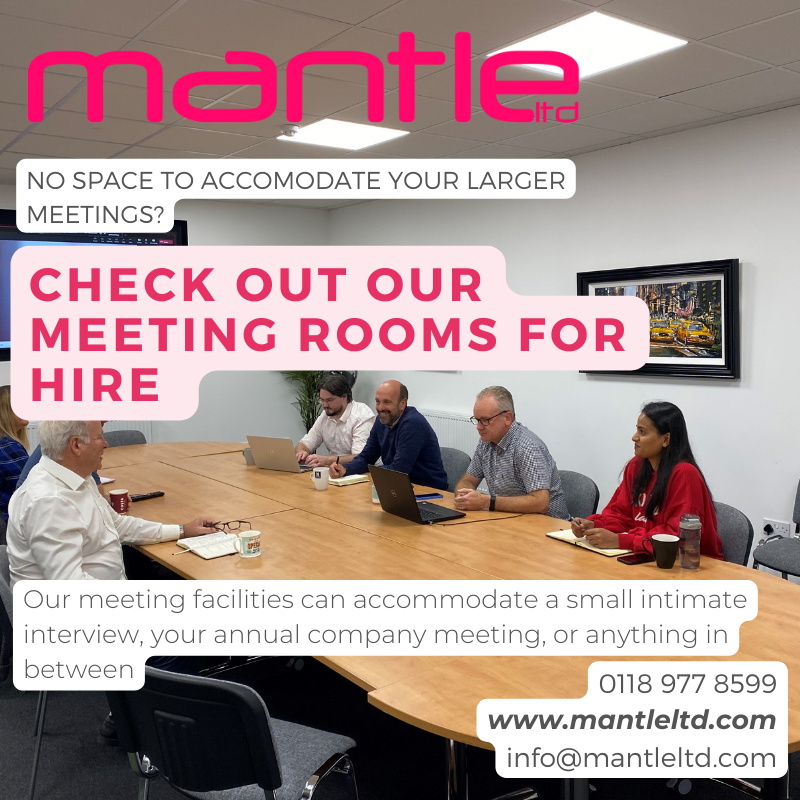 MantleLtd's tweet image. Looking for the perfect meeting room that impresses? Choose from our excellent selection in #Wokingham! Our enthusiastic team is only a call away at 0118 977 8599. Your ideal #meetingroom, #interviewroom or #teambuilding space awaits! Join the #BerkshireBusiness community today!