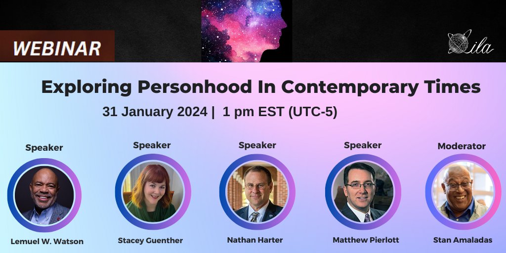 Tune into our live webinar on 31 January to gain deeper insights into the concept of #personhood and its influence on how we lead and interact with others. This webinar is FREE for ILA members. ilaglobalnetwork.org/webinars/explo… #leadership  #webinar #livewebinar