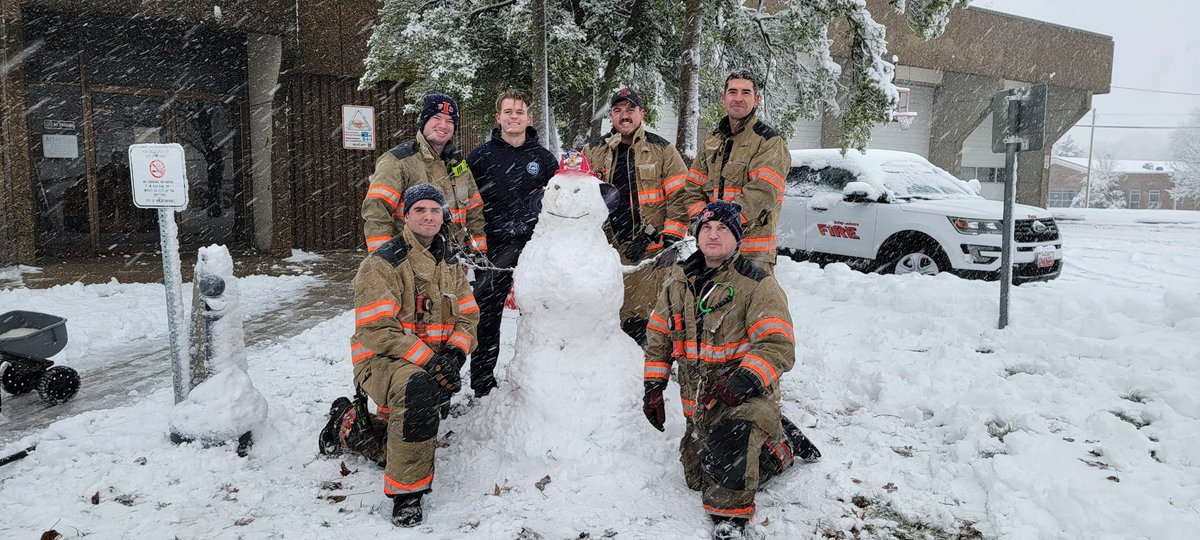 After clearing sidewalks around Station 1, members of the crew created a Firefighter Snowman, helmet and all.

Please remember to stay safe and warm today!