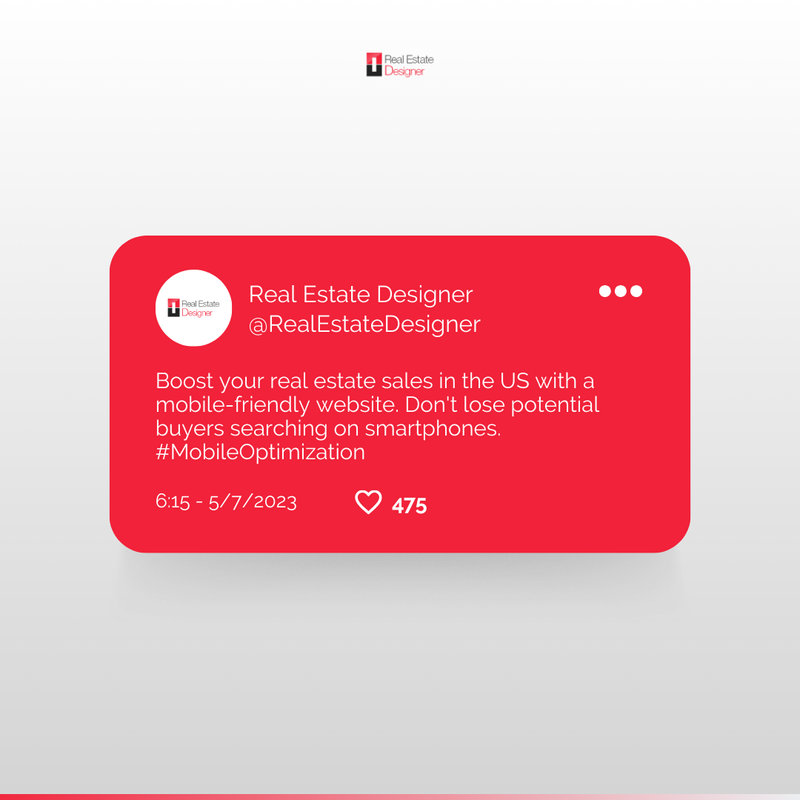 RealEstaDesi's tweet photo. Boost your real estate business with a mobile-friendly website! ๐
It's not just user-friendly, but also a magnet for more traffic.
So, get ready to increase your visibility and attract more potential buyers.
#RealEstate #MobileOptimization #GoogleFriendly https://t.co/K9NMfAg4wG