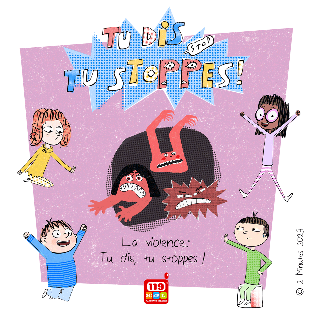 .@M6Groupe s'engage contre les violences faites aux enfants. ✋'Tu dis, tu stoppes !', une série originale créée par #2Minutes avec @make_org pour sensibiliser les plus jeunes aux situations de violence. 📺dès le 31 janvier @gulli @m6 #tudistustoppes #droitsdesenfants