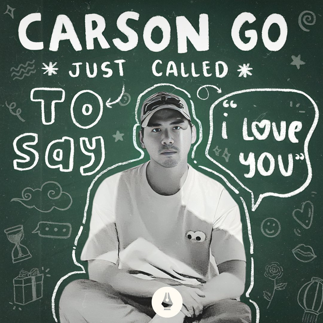 fascinatingftrs's tweet photo. Carson Go hates receiving long sentimental messages. When confronted by such messages, he dismisses the sender for what Carson perceives as corny emotionalism.

“I’m not used to telling people how much I love them,” he confessed.

Read the article here:
https://t.co/vekJVjZNSV https://t.co/hnrHB72g6z