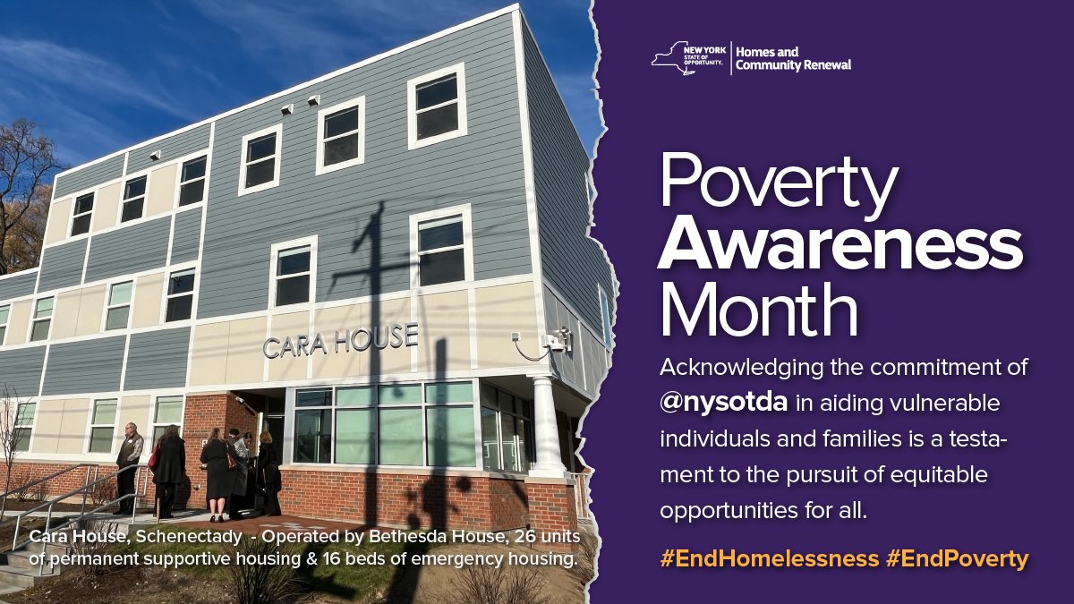 NYSHCR's tweet image. Amid #NationalPovertyAwarenessMonth, join us in acknowledging the invaluable efforts of @nysotda. Their commitment to aiding vulnerable individuals and families is a testament to the pursuit of equitable opportunities for all. #EndPoverty #SupportAssistance