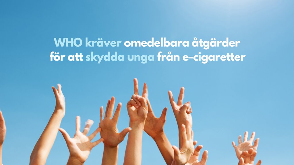 nonsmoking's tweet photo. đïž @WHO KRĂVER OMEDELBARA Ă
TGĂRDER FĂR ATT SKYDDA UNGA FRĂ
N E-CIGARETTER
đ Under de senaste Ă„ren har anvĂ€ndningen av e-cigg ökat markant bland unga, nĂ„got som @WHO vill sĂ€tta stopp för.
https://t.co/ZBFrRPlzow
#lobbying #tobak #politik #sverige #tobakslag #hÀlsa #vejps https://t.co/O5m1aJYxIi
