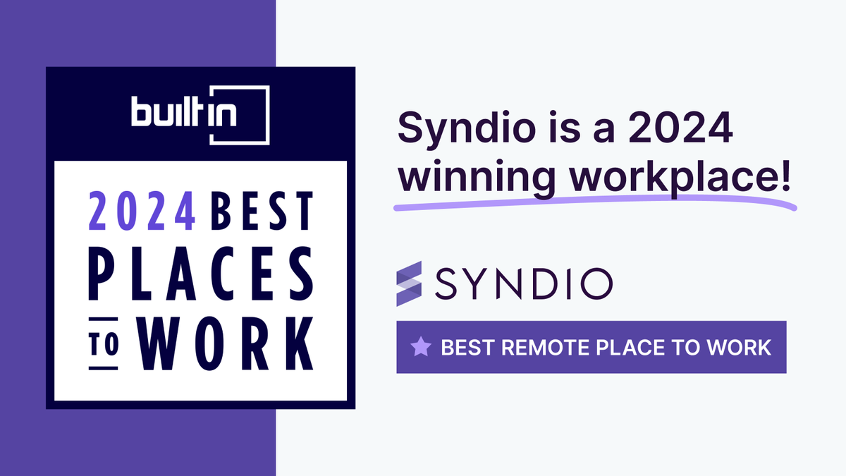 🎉 We’re on the list (again)! Syndio is excited to share that we've been named as a @BuiltIn Remote Best Places to Work & Remote Best Midsize Places to Work for the 2nd year in a row. Why do we love it at Syndio? Explore synd.io/careers. #BPTW2024 #2024BuiltInBest