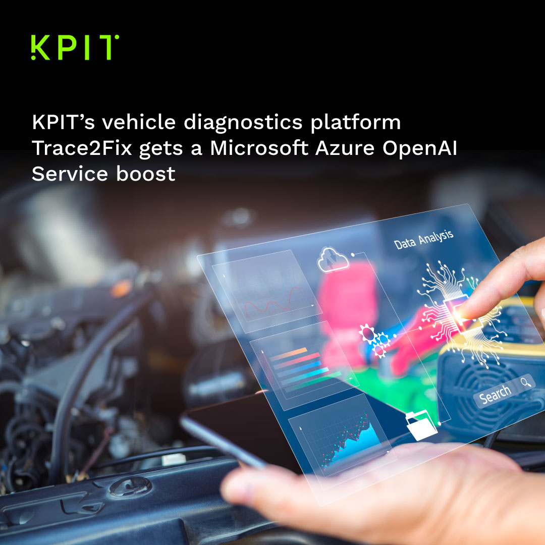 KPIT (@kpit) on Twitter photo KPIT has partnered with Microsoft to introduce an Azure OpenAI Service-powered Copilot to transform automotive repair and maintenance.
Read the media release to know more:
kpit.com/news/kpits-veh…
<a href="/msPartner/">Microsoft Partner</a>
#KPIT #Microsoft #Automotive KPIT has partnered with Microsoft to introduce an Azure OpenAI Service-powered Copilot to transform automotive repair and maintenance.
Read the media release to know more:
kpit.com/news/kpits-veh…
<a href="/msPartner/">Microsoft Partner</a>
#KPIT #Microsoft #Automotive