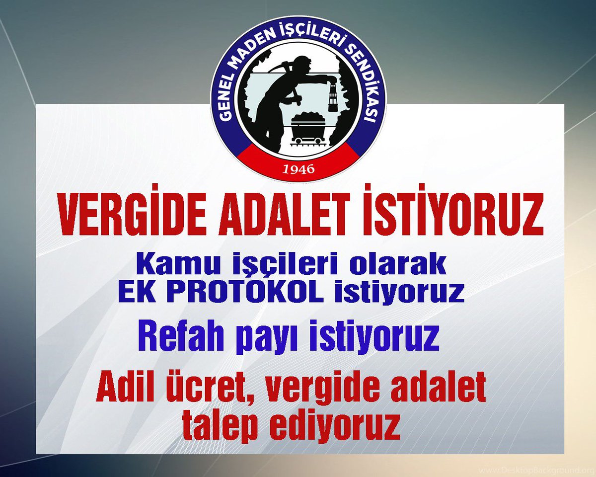 AZ KAZANANDAN AZ, ÇOK KAZANANDAN ÇOK VERGİ ALINSIN!
#vergideadalet
Türkiye’de TÜRK-İŞ Var...
<a href="/turkiskonf/">TÜRK-İŞ</a> <a href="/tezkoopissndk/">Tez-Koop-İş Sendikası</a> <a href="/Toleyis1977/">Toleyis Sendikası</a> <a href="/tekgsendika/">Tek Gıda İş Sendikası Elazığ</a> <a href="/sekerissen/">Şeker-İş Sendikası</a> <a href="/TeksifSen/">Teksif Sendikası</a>, <a href="/TurkiyeHaberis/">T.Haber-İş Sendikası</a> <a href="/BassBanka/">BASS-Banka Finans ve Sigorta İşçileri Sendikası</a> <a href="/KOOPISSENDIKASI/">Koop-İş Sendikası</a> <a href="/tes_is1963/">TES-İŞ SENDİKASI</a> <a href="/trsaglikis/">Türkiye Sağlık ve Sosyal Hizmet İşçileri Sendikası</a> <a href="/Guvenlik_is/">Güvenlik-İş Sendikası</a> <a href="/harb_is/">Türk Harb-İş Sendikası</a> <a href="/Yolissendikasi/">YOL-İŞ Sendikası</a>