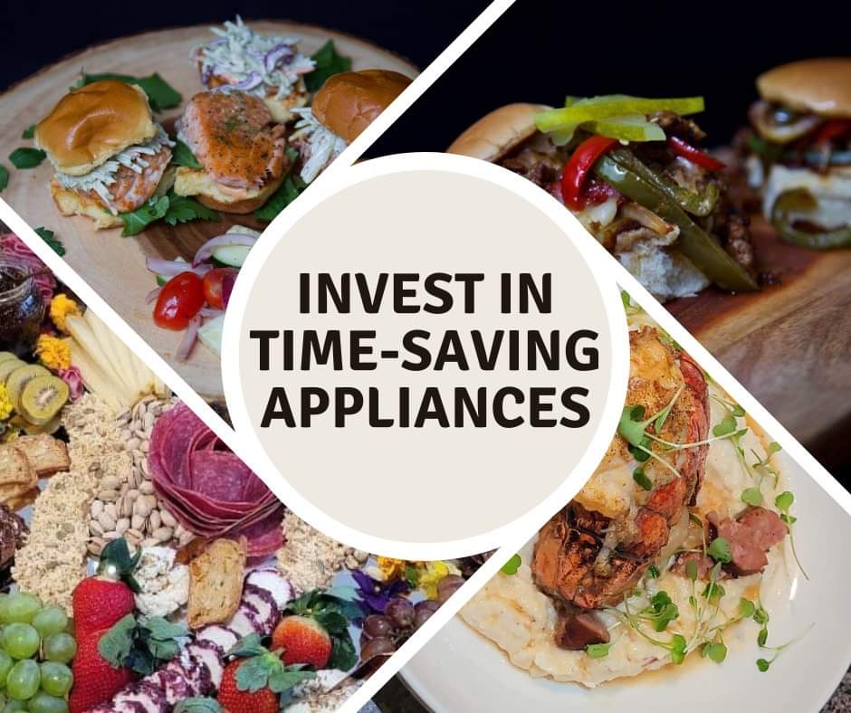 Itty-Bitty Nugget: Invest in time-saving appliances. 

Here are a few examples:

* Slow Cooker
* Instant Pot
* Air Fryer
* Pressure Cooker

Using any of these items will assist you in making cooking quicker!
#timesaver #ninjafoodi #mealprep #chefkitura