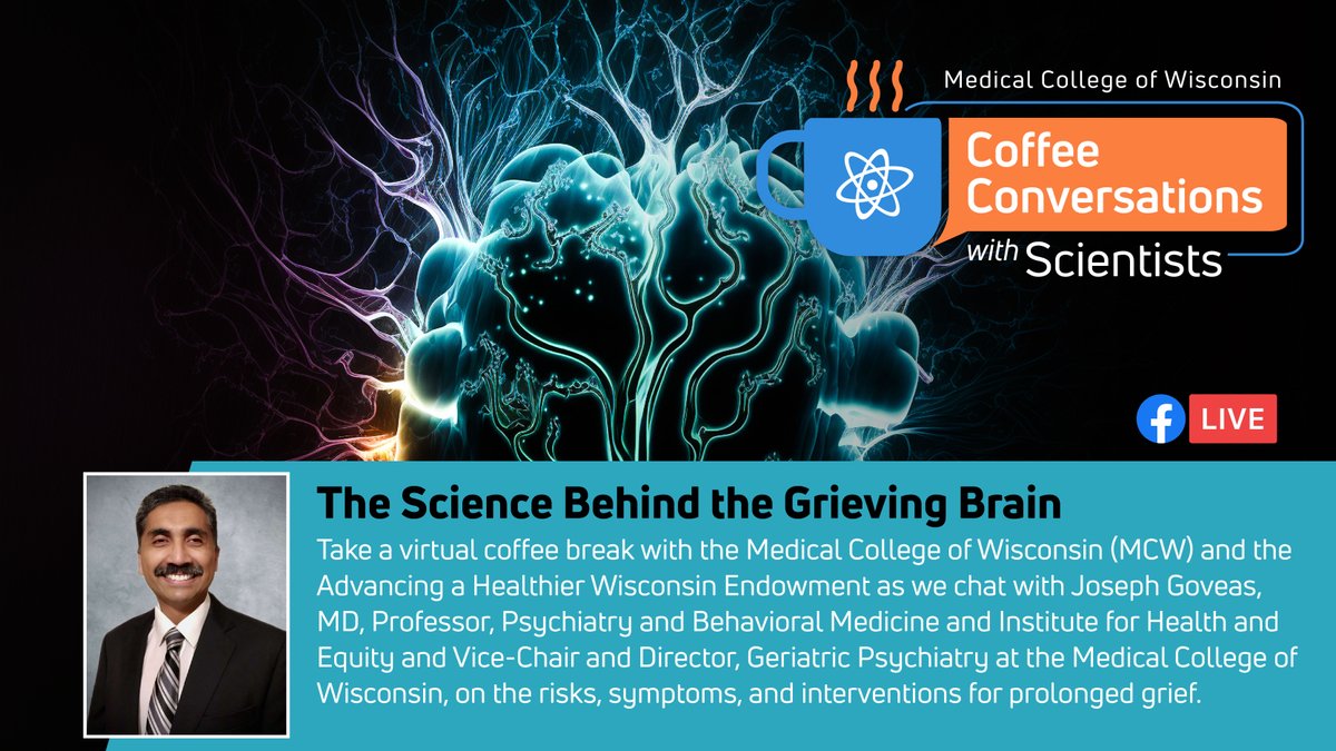 Take a virtual coffee break with Dr. Joseph Goveas as we explore new research that helps explain the science behind the grieving brain and discuss new interventions to help treat prolonged grief disorder. Learn more: bit.ly/41UZE2q